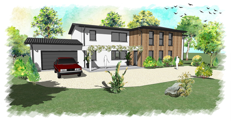 Villa contemporaine au Pian-Médoc