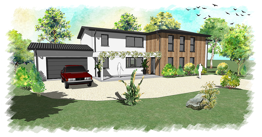 Villa contemporaine au Pian-Médoc