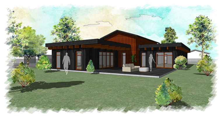 Maison bois à Vendays-Montalivet