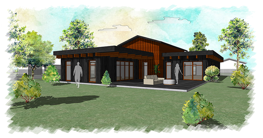 Maison bois à Vendays-Montalivet